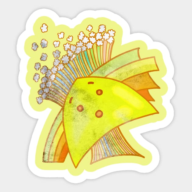 Yellow wonder Sticker by AgniArt